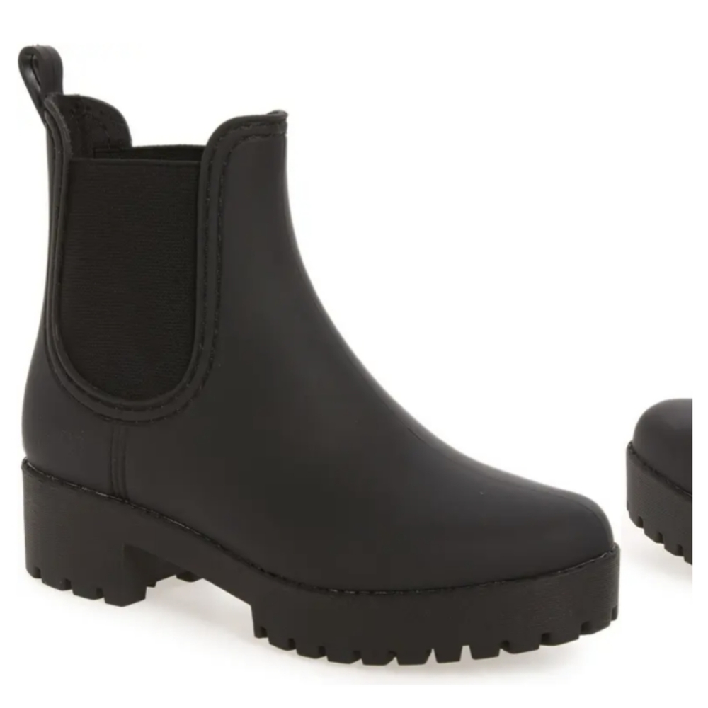 Cloudy Waterproof Chelsea Rain BootJEFFREY CAMPBELL size 10